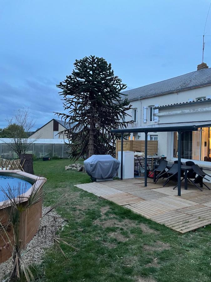 Appartement chaleureux avec piscine chauffée Mauleon Extérieur photo