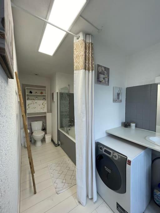 Appartement chaleureux avec piscine chauffée Mauleon Extérieur photo